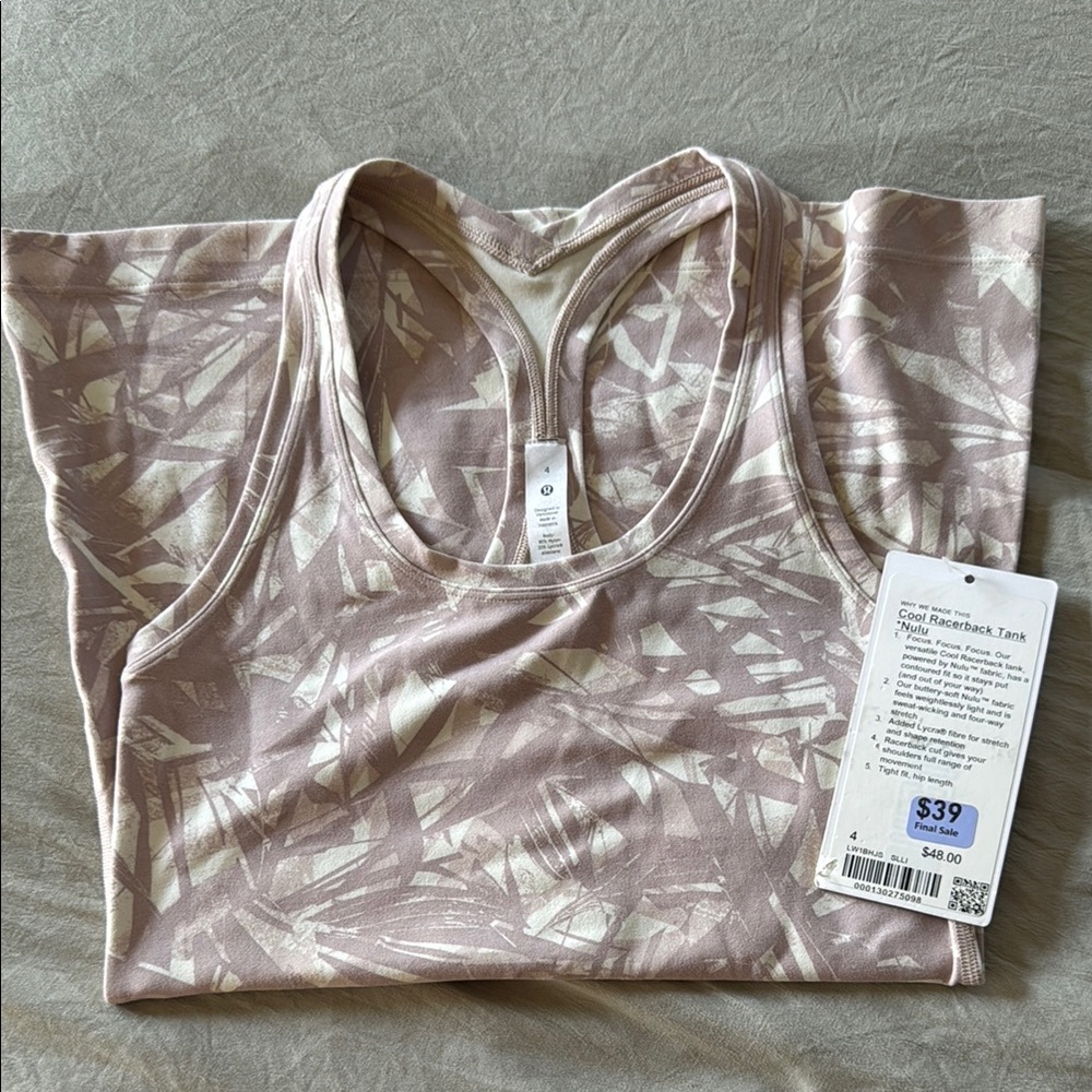 Lululemon Cool Racerback Tank *Nulu Size 4